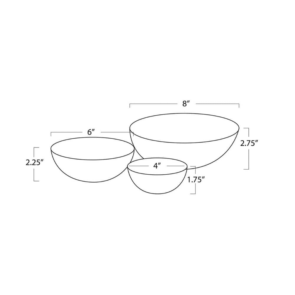 Cora Bowl (Set of 3) - Draft for Tariffs 05-02-25 Decorative Object 20-1653