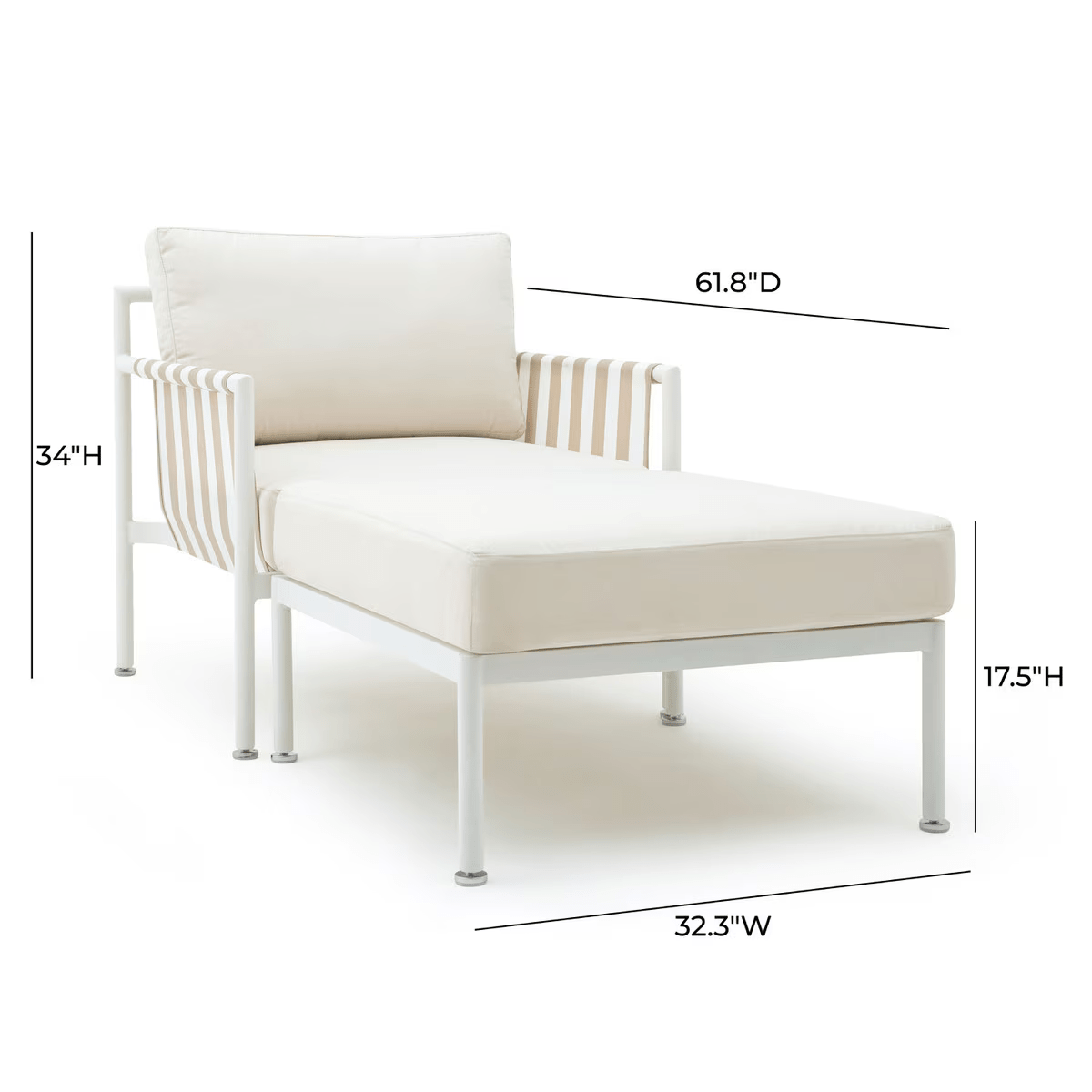 Cora Cream Outdoor Lounge Set Outdoor Lounge Furniture TOV-O68965-O68966