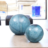 Cosmos Glass Spheres - Set of 2 Decorative Object