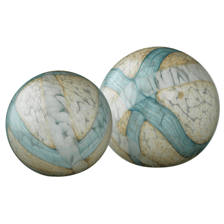 Cosmos Glass Spheres - Set of 2 Decorative Object 7COSM-BAPB 688933026825