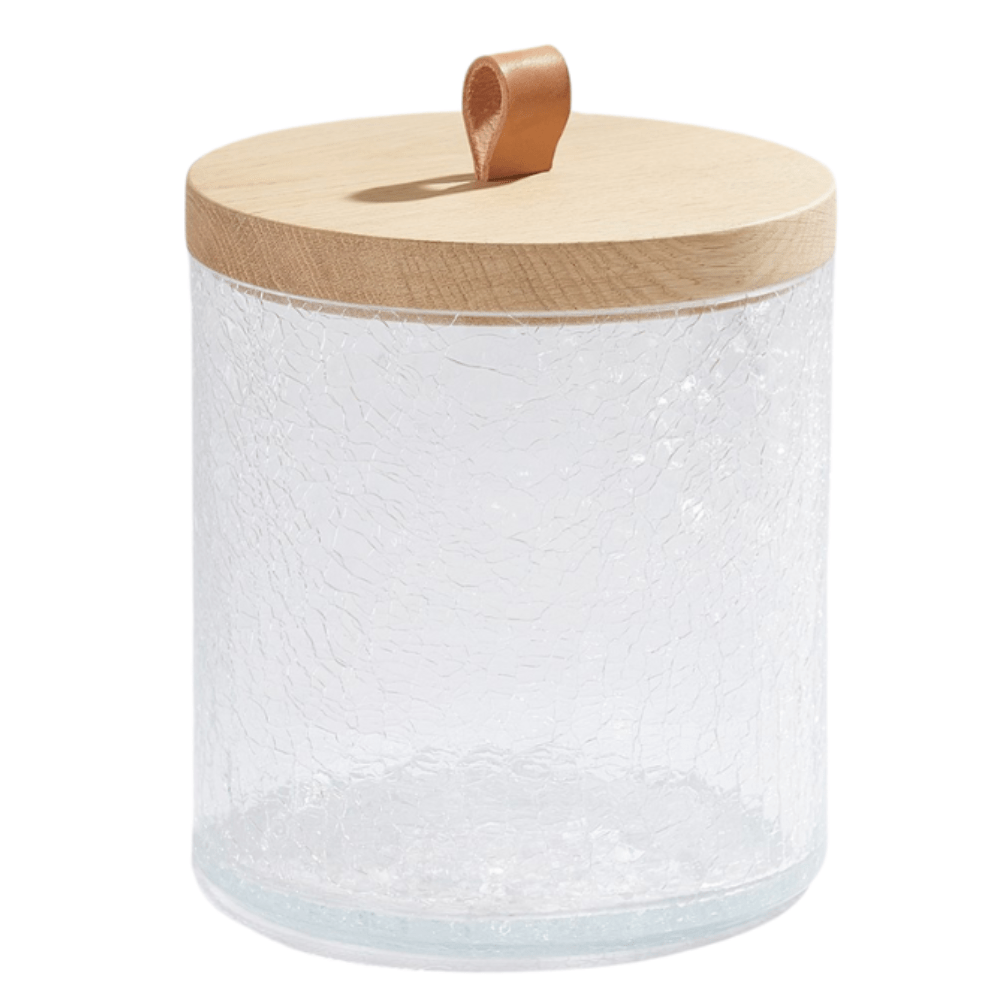 Crackle Glass Canister Decorative Object BB-1.10080 651083213384