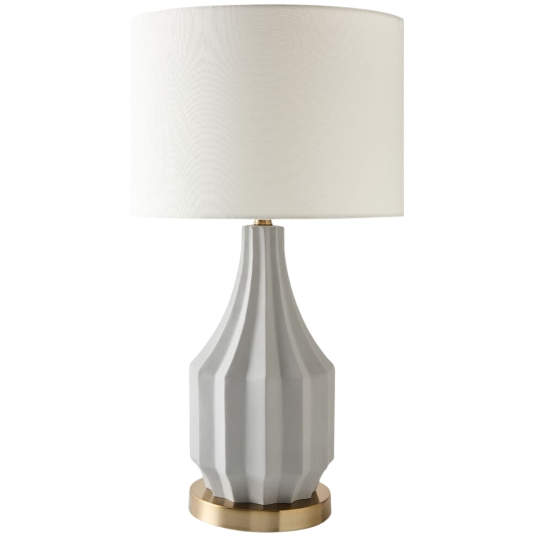 Crandall Fluted Lamp Table + Desk Lamps DES880234