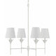 Crystorama Broche 4 Light Chandelier Chandeliers crystorama-534-MT 633779051296