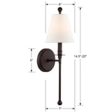 Crystorama Riverdale Wall Sconce Sconces crystorama-RIV382DB-store