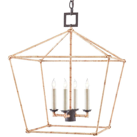 Denison Rattan Lantern Pendants 9000-0872 00633306043220