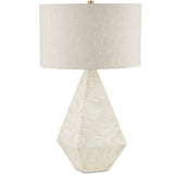 Currey and Company Elysium White Table Lamp Table Lamps currey-co-6000-0866 633306051386