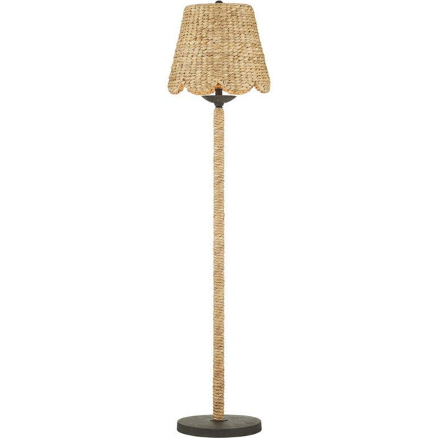 Currey & Company Annabelle Floor Lamp Floor Lamp with woven shade 8000-0139