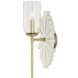 Currey & Company Benthos White Wall Sconce Wall Sconces currey-co-5800-0026 633306052710