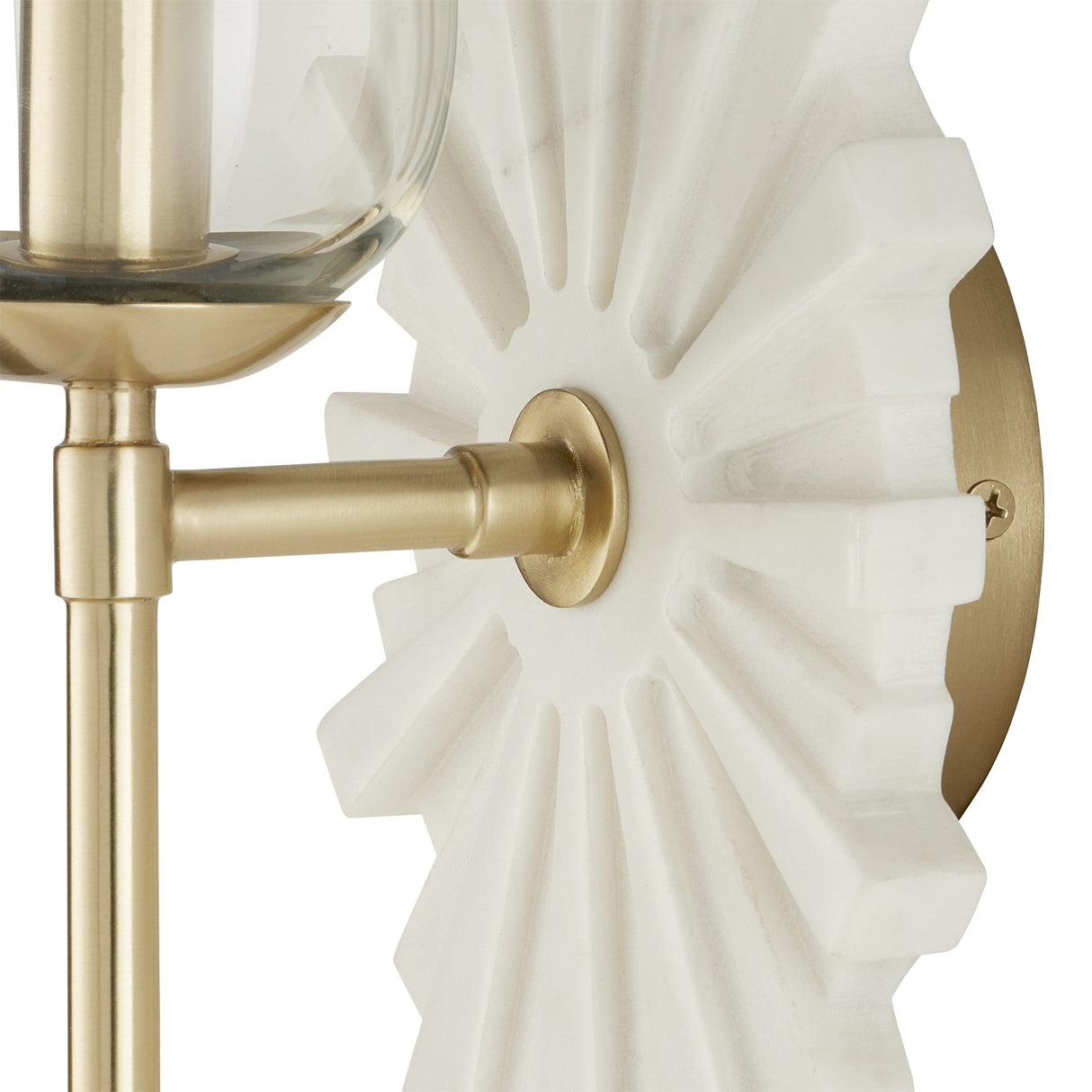 Currey & Company Benthos White Wall Sconce Wall Sconces currey-co-5800-0026 633306052710