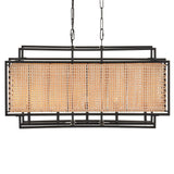 Currey & Company Boswell Rectangular Chandelier Chandeliers