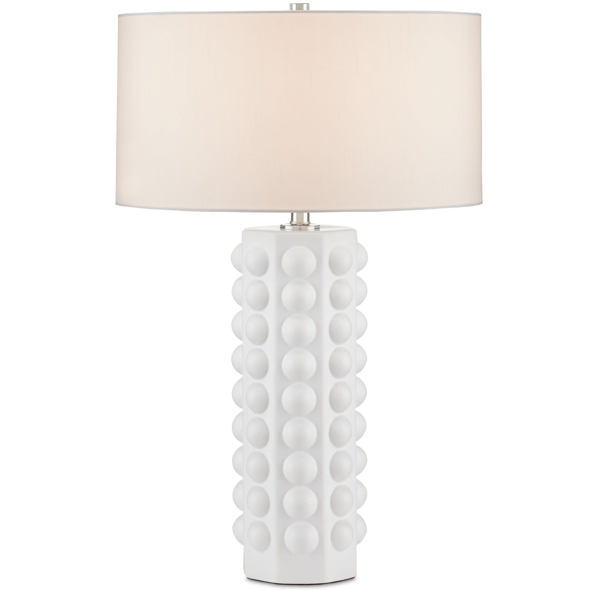Cassandra White Table Lamp Meadow Blu
