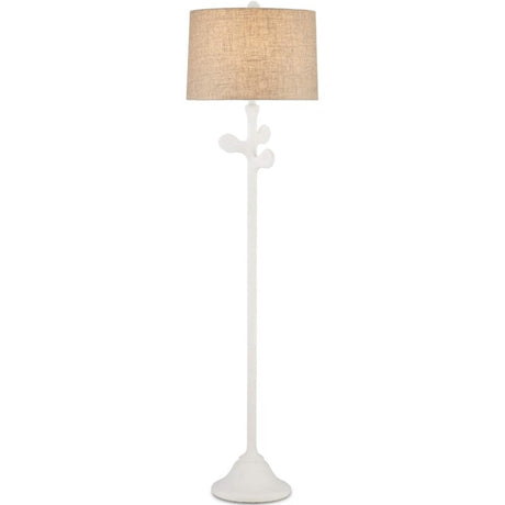 Currey & Company Charny White Floor Lamp 8000-0133