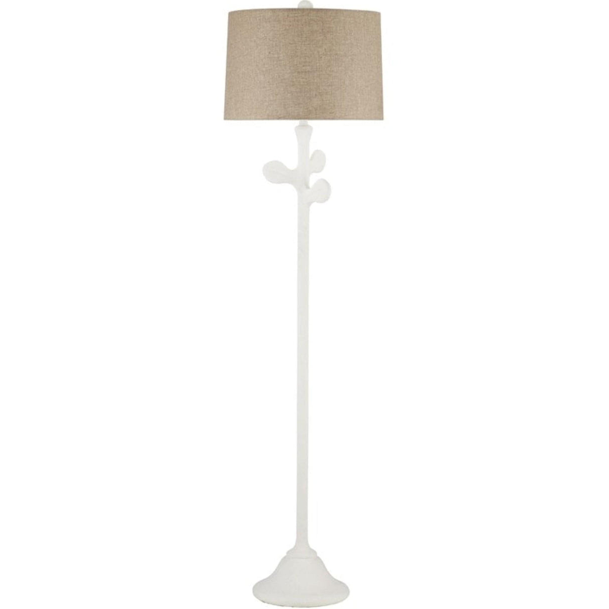 Currey & Company Charny White Floor Lamp 8000-0133