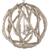 Currey & Company Driftwood Orb Chandelier Chandeliers currey-co-9000-1133 633306055339