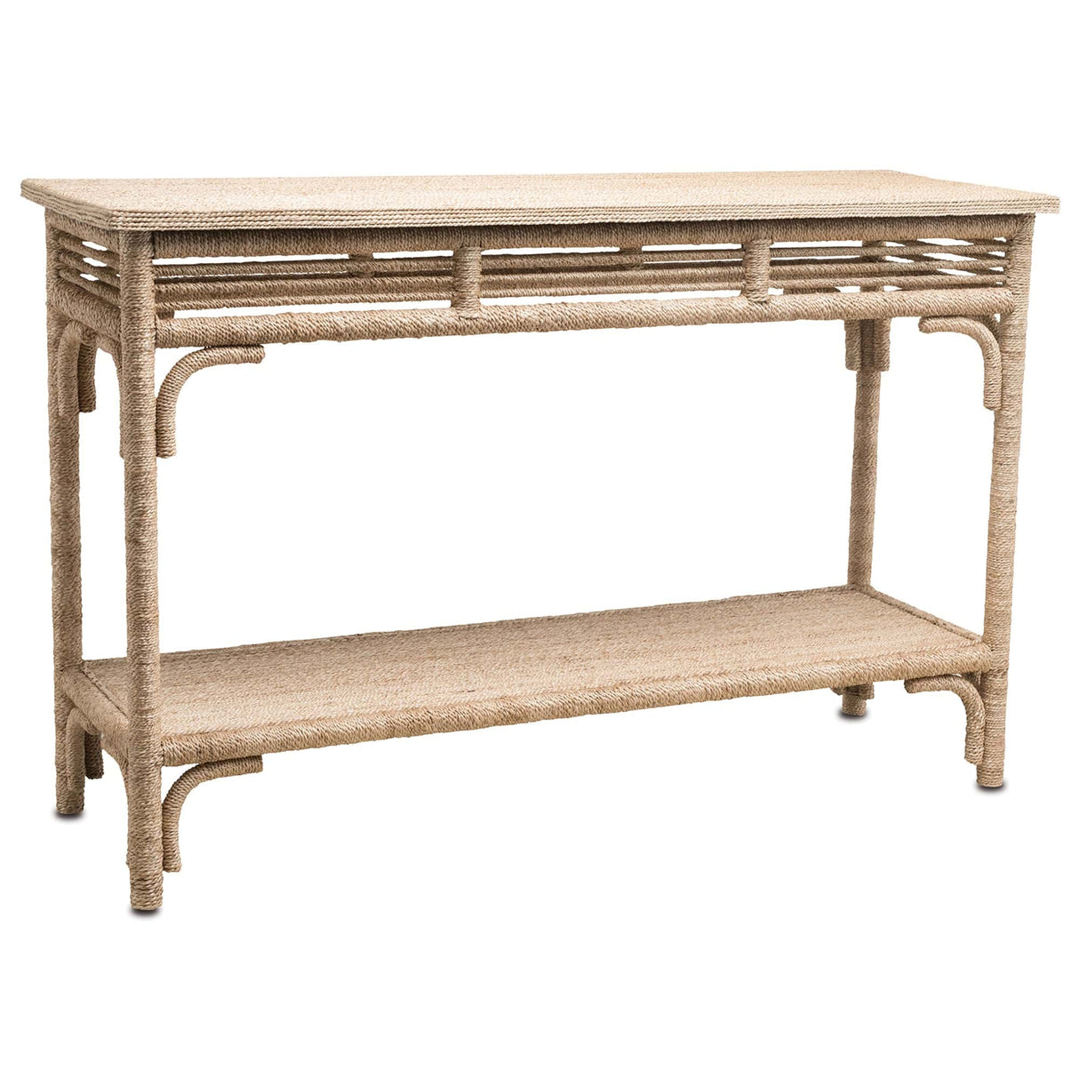 Currey & Company Olisa Large Rope Console Table Tables currey-co-3000-0246 633306001329