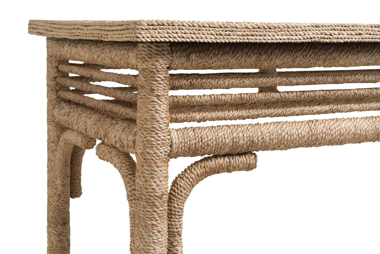 Currey & Company Olisa Large Rope Console Table Tables currey-co-3000-0246 633306001329