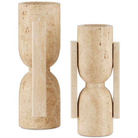 Currey & Company Stone Vase, Face to Face Set Vases currey-co-1200-0815 633306054332