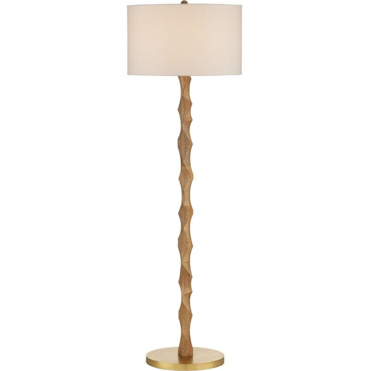 Currey & Company Sunbird Wood Floor Lamp Floor Lamp 8000-0135