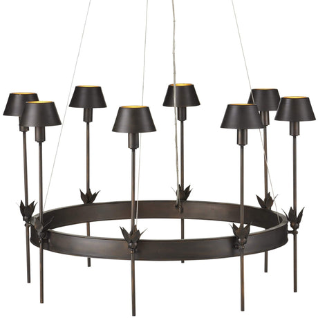 Curry & Company Coterie Bronze Chandelier Chandeliers currey-co-9000-1082 633306053304