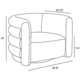 Curva Swivel Accent Chair Occasional + Accent Chairs
