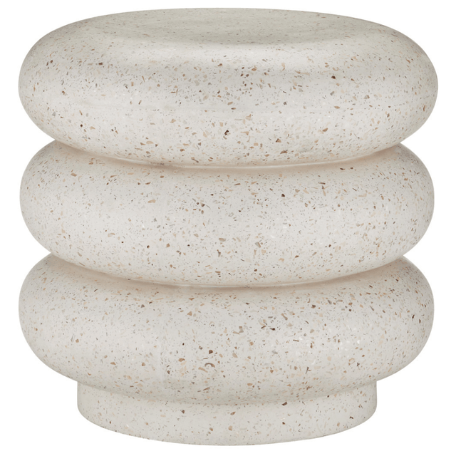 Cusani Ivory Terrazzo Stool Stool 2000-0044 633306057968