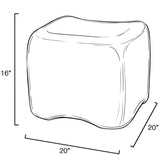 Cushion Concrete Stool/Side Table Ottomans + Stools