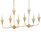 Aurelia Frost Rectangular Chandelier