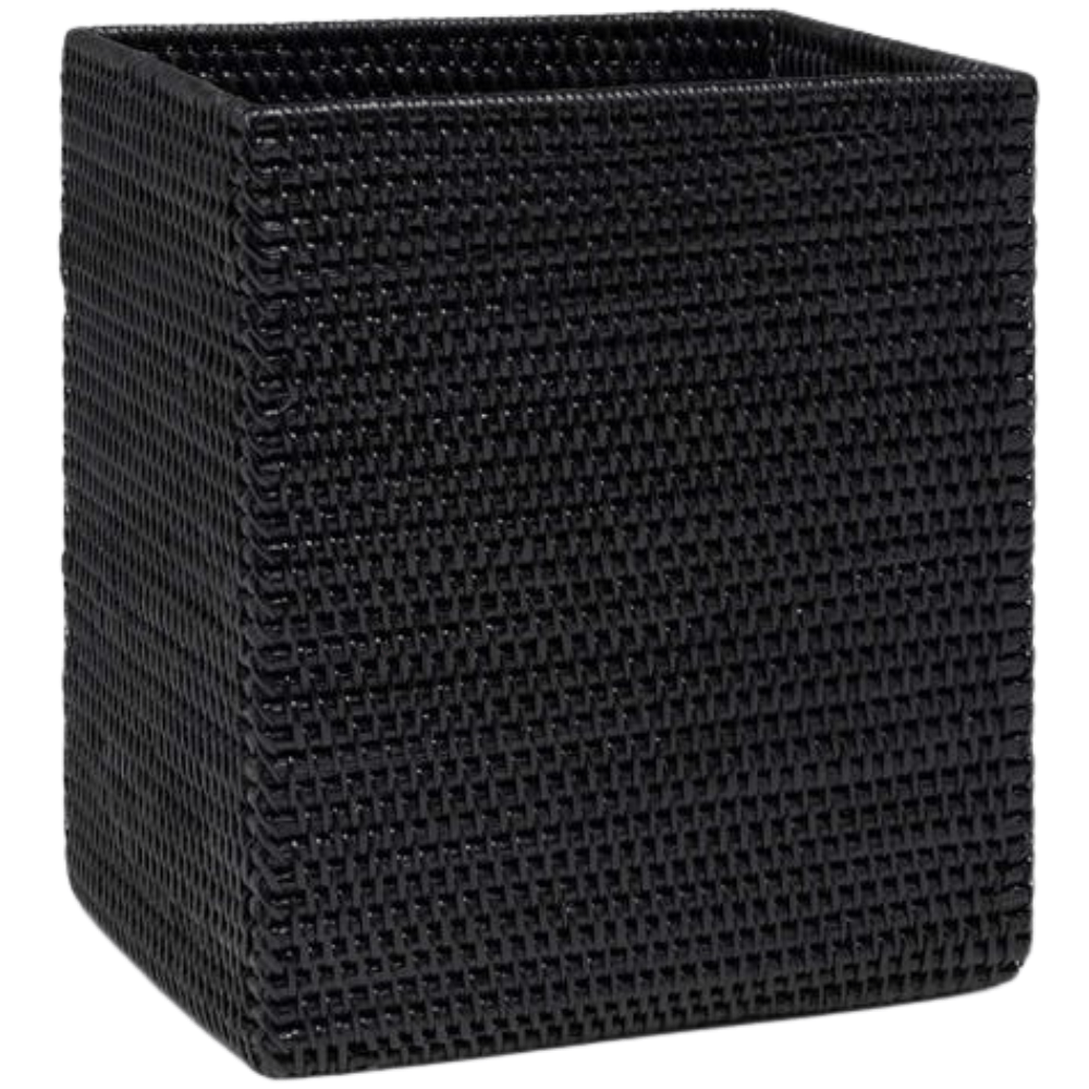 Pigeon & Poodle Dalton Rattan Wastebasket - Thumbnail 5