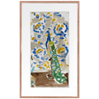 Dana Gibson Blue Peacock Wall Art 129817_P_24x15_Wa