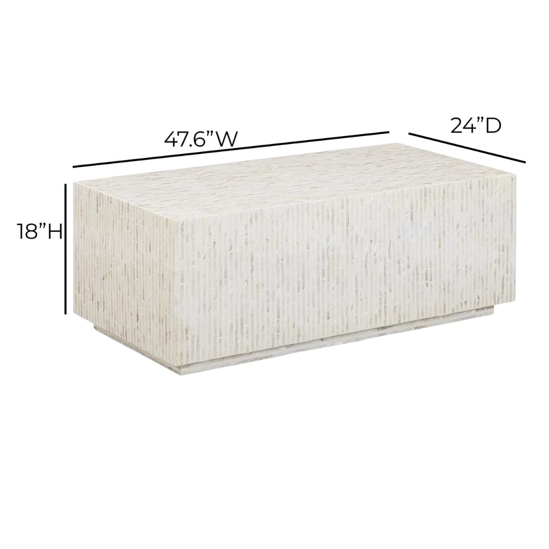 Shell Design Coffee Table Daryl Shell Coffee Table – Meadow Blu
