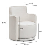 Delia Swivel Chair Occasional + Accent Chairs