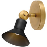 Dom Adjustable LED Sconce Sconces 48490HB-BK 640665923766