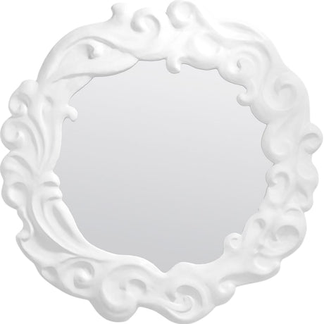 Dorthea Mirror Round + Oval Mirrors MIRDORTHEA0043WH