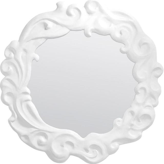 Dorthea Mirror Round + Oval Mirrors MIRDORTHEA0043WH