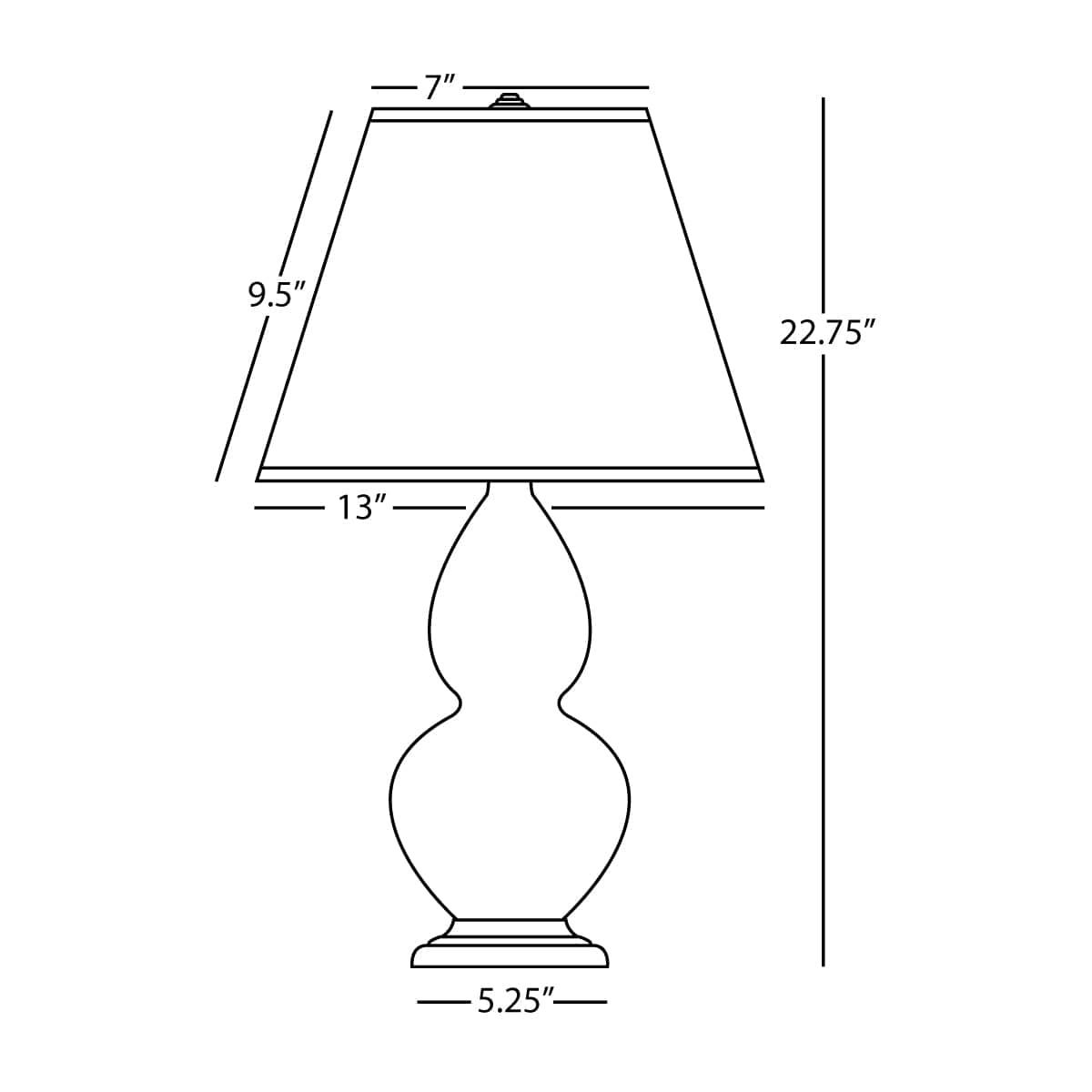Double Gourd Accent Lamp Table Lamps