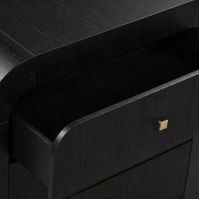 Drew Arched 3-Drawer Nightstands + Bedside Tables
