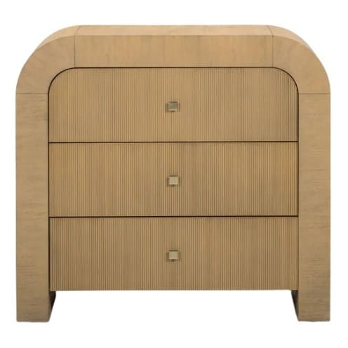 Drew Arched 3-Drawer Nightstands + Bedside Tables TOV-B54937 793580651679