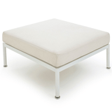 Dunes Cream Outdoor Ottoman Outdoor Furniture TOV-O68966