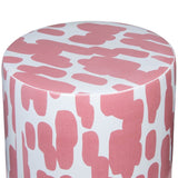 Dylan Ceramic Pink Strokes Print Indoor/Outdoor Stool Outdoor Furniture TOV-OC68775