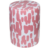 Dylan Ceramic Pink Strokes Print Indoor/Outdoor Stool Outdoor Furniture TOV-OC68775