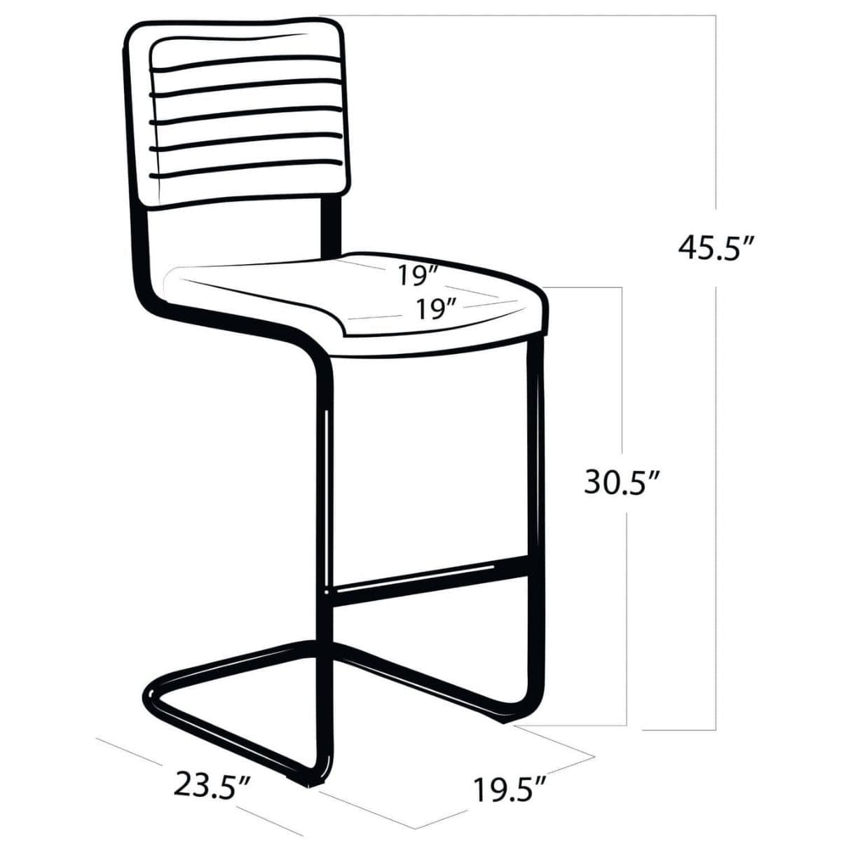 Dylan Counter + Bar Stool (Set of 2) Stool