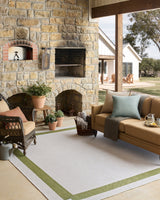 Easton Indoor/Outdoor Green/Ivory Rug Area Rug