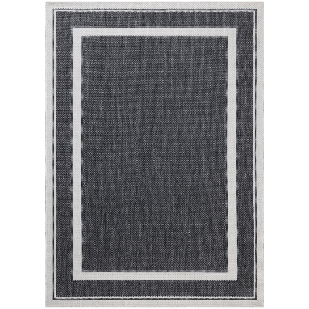 Easton Indoor/Outdoor Onyx/Ivory Rug Outdoor Rugs