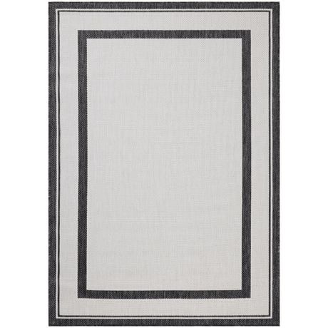 Easton Indoor/Outdoor Onyx/Ivory Rug Outdoor Rugs ESTNESN-11OXIV2339 885369806216