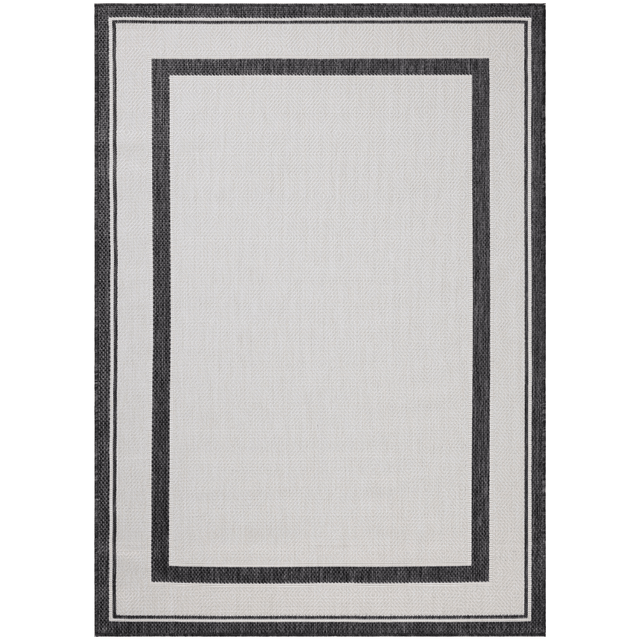 Easton Indoor/Outdoor Onyx/Ivory Rug Outdoor Rugs ESTNESN-11OXIV2339 885369806216