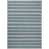 Easton Indoor/Outdoor Teal/Fog Rug Outdoor Rugs