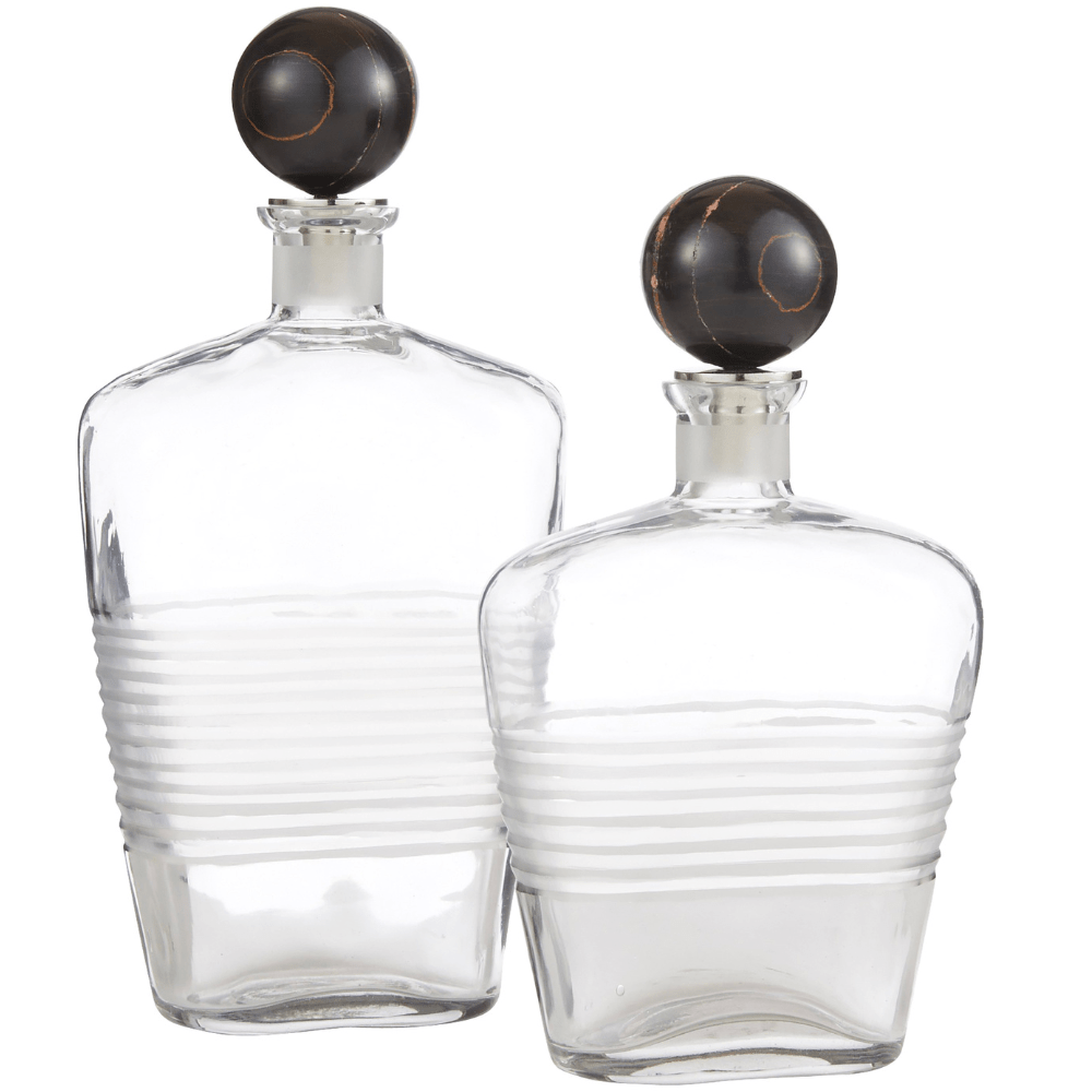 Eaves Decanters (Set of 2) Glass Decanters ARI14