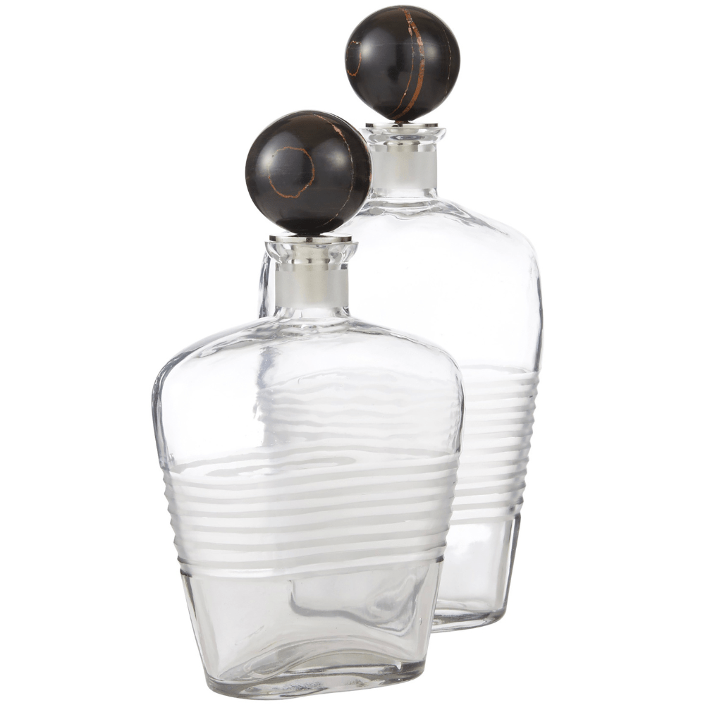 Eaves Decanters (Set of 2) Glass Decanters ARI14