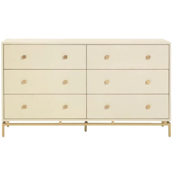 Echo Shagreen 6 Drawer Dresser Dressers TOV-B54726 793580648235