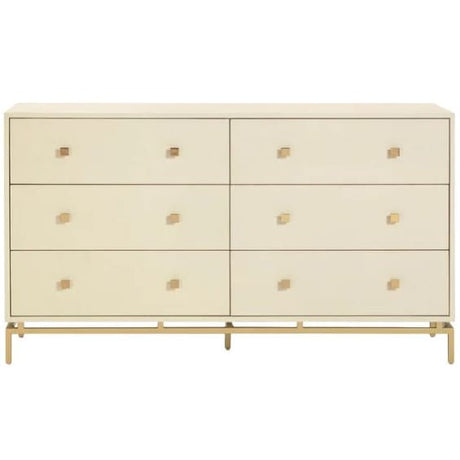 Echo Shagreen 6 Drawer Dresser Dressers TOV-B54726 793580648235